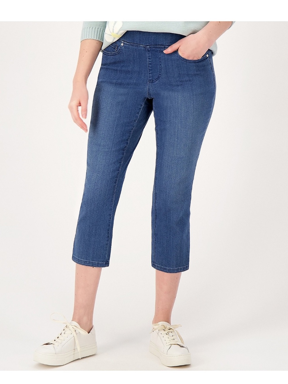 Belle Kim Gravel Primabelle Cropped Jeans  - 6 Tall